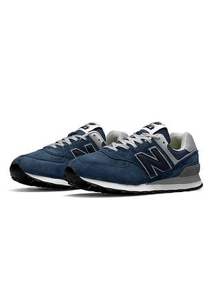 New balance 574 full suede navy