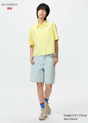 Шорти uniqlo, джинсові бриджі р.27, 28
