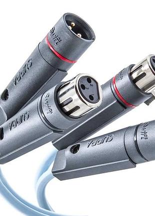 Балансный аудиокабель supra dual 2xlr-2xlr balanced audio 1 м
