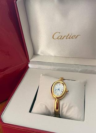 Новий жіночий годинник cartier baignoire gold | новий | у подарунковій коробці