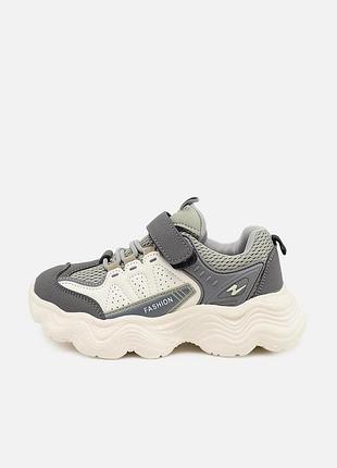 Кросівки kimboo для хлопчика біло-сірий 33 (20,5 см) (gy535 white-grey )