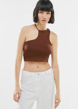 Шоколадний топ bershka