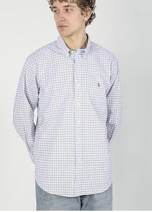 Polo ralph lauren чоловіча сорочка, сорочка в клітинку