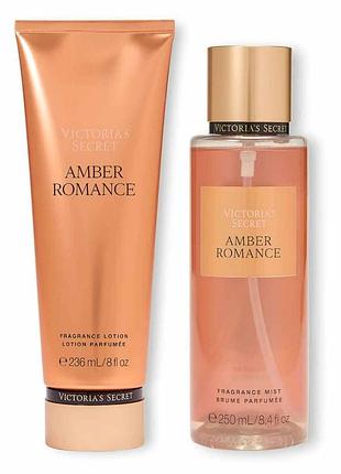 Набор для тела amber romance victoria’s secret лосьон и мист