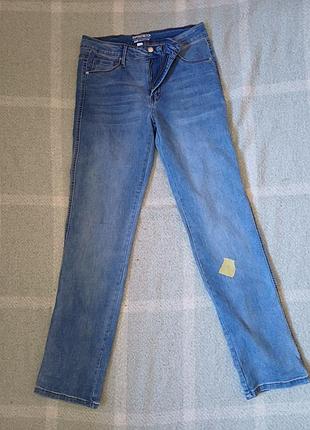 Голубые джинсы chicorée superstretch (прямые / slim) - размер m / 38 (eur)