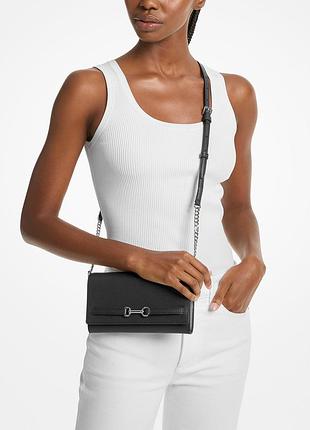 Шкіряна сумка через плече carson michael kors