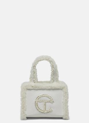 Сумка-тоут ugg x telfar small shopper bag у білому кольорі (crinkle white).