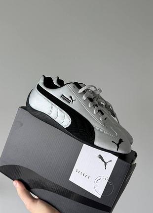 Кросівки легкі зручні puma speedcat metallic siver