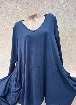 Туника с карманами в стиле бохо,,р54-56💙💙💙