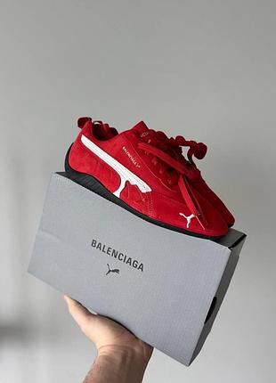 Кросівки легкі зручні puma x balenciaga speedcat red