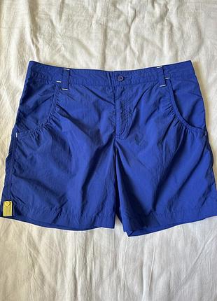 Яскраві сині нейлонові трекінгові шорти columbia girls silver ridge™ novelty s-xs