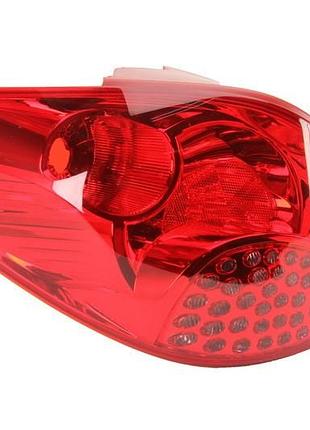 Фонарь задний peugeot 207 2006-2009, левый, depo, 550-1944l-ue