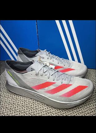 Профессиональные сверхлегкие беговые кроссовки adidas adizero takumi sen 10 dash grey