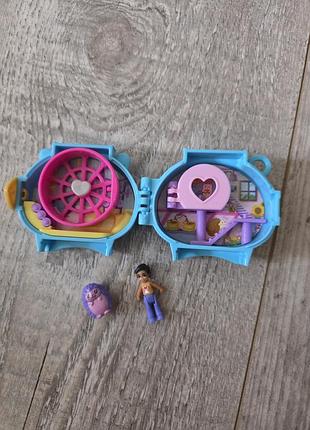 Игровой набор - polly pocket collectible hedgehog pet compact.