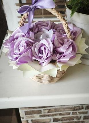 Букет з атласних стрічок 🎀