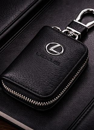 Чохол для ключів з карабіном lexus (шкіра)