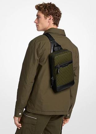 Сумка-слінг hudson michael kors з логотипом