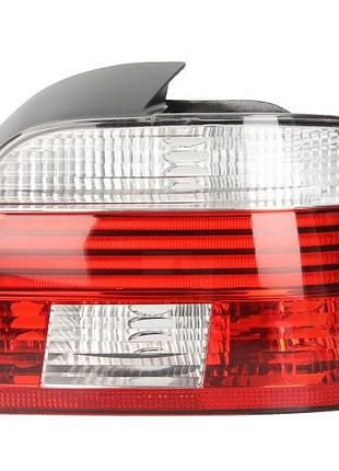 Фонарь задний bmw 5-series e39 2000-2003, правый, прозрачно-красный, led type, depo, 444-1910r-ue
