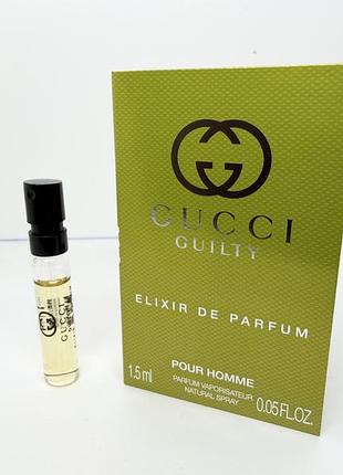 Gucci guilty elixir de parfum pour homme.