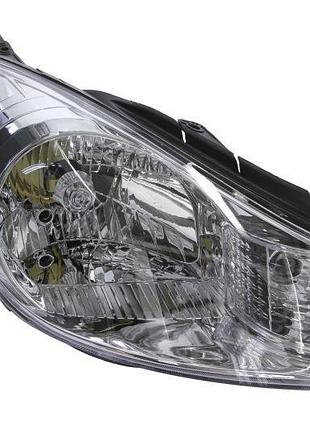 Фара передняя hyundai i10 2007-2012, правая h4, электрическая регулировка, с мотором, depo, 221-1145rmld-em