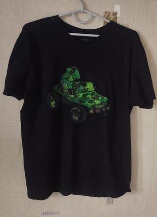 Футболка gorillaz, черная,размер l