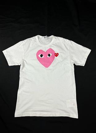 Comme des garçons play футболка бавовняна