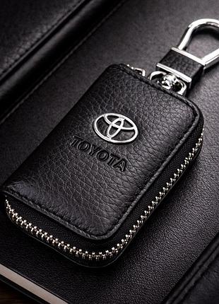 Чохол для ключів з карабіном toyota (шкіра)