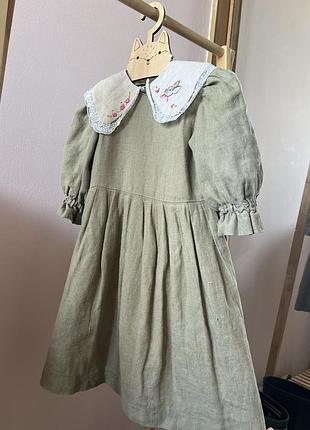 Сукня з льону 110 -116 розмір