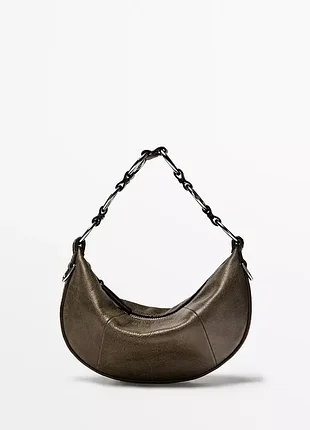 Небольшая сумка из кожи наппа massimo dutti