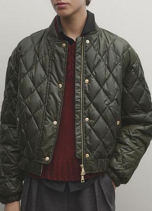 Massimo dutti куртка пуховая, бомбер