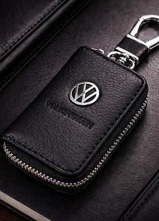 Чохол для ключів з карабіном volkswagen (шкіра)