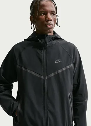 Оригінал! вітровка чоловіча nike nk df tch wvn wr fz black iu6965-010
