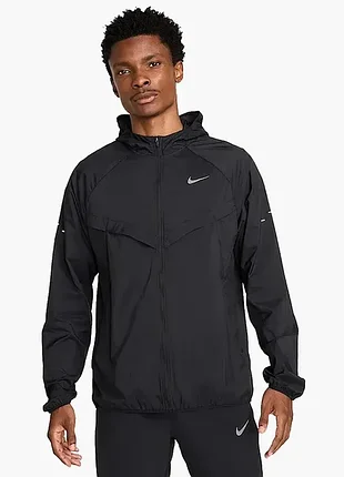 Оригінал! куртка чоловіча nike stride mens repel u v running jacket black hv4548-010