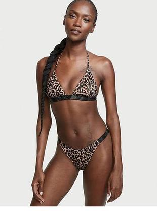 Леопардовий купальник victoria's secret зі стразами xs s