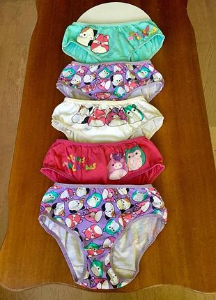 Набор из 5 трусиков soulshmallows/ next для девочек 10-12 лет/152 см/ 100% хлопок