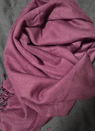 Шарф -палантин  фіолетового кольору від бренду ochre cashmere