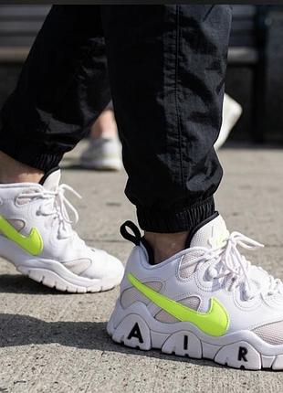 Nike air barrage low (у забарвленні white / volt / white cyber). основні х