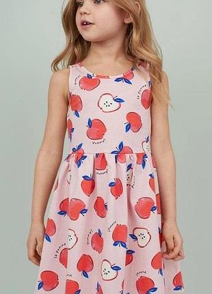 Сарфан с яблоками для девочки 8-9-10 лет, рост 134-140, фирма h&amp;m