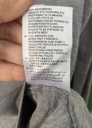 Свитер 100% шерсть мериноса 50 хл мужской h&m качественный 5