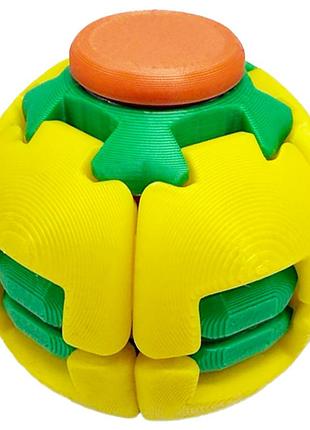 Детский антистресс "spiner-ball" spin-ball-6(yellow-green) размер 5,5 см