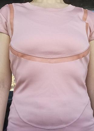 Стильна та функціональна футболка adidas by stella mccartney семпл, s, рожевий пудровий