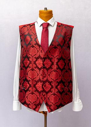 Яркая костюмная жилетка с узором ✂️dobell 📍размер 2xl-3xl (50-52), детали в описании