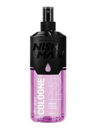 Одеколон після гоління nishman storm cologne no.2 400 мл