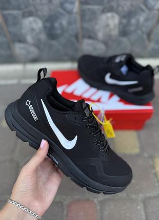 Термо кросівки чоловічі nike pegasus 30 чорні водовідштовхувальні