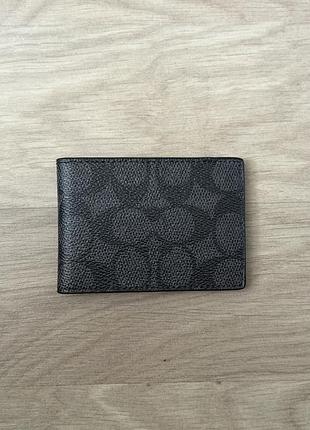 Гаманець кард холдер coach. преміум якість. стан новий. матеріал шкіра