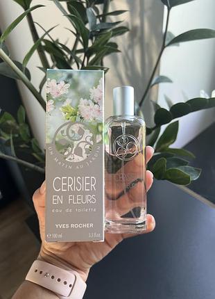 Знята з виробництва) туалетна вода вишневий цвіт cherry bloom cerisier en fleurs yves rocher 100 ml