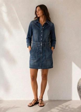Жіноча сукня плаття жіноче джинсове довжина 95 довгий рукав closet