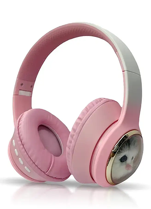 Наушники накладные bluetooth котятка без ушек akz-03