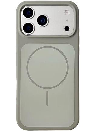 Чохол silk duo color (aa) no logo with magnetic fit для apple iphone 17 pro (6.3") gray