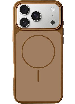 Чехол silk duo color (aa) no logo with magnetic fit для apple iphone 17 pro (6.3") brown
